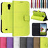 Case For Samsung i9500 Galaxy S4 IV Brushed Leather Stand Magnetic Closure Cover
