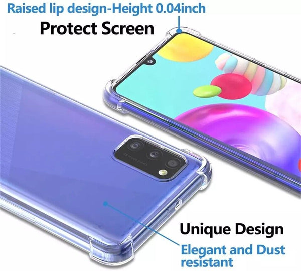 Clear Case For Samsung Galaxy A41 2020 ShockProof Thick TPU Silicone Cover