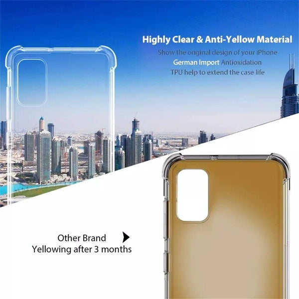 Clear Case For Samsung Galaxy A41 2020 ShockProof Thick TPU Silicone Cover