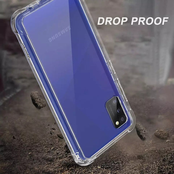 Clear Case For Samsung Galaxy A41 2020 ShockProof Thick TPU Silicone Cover