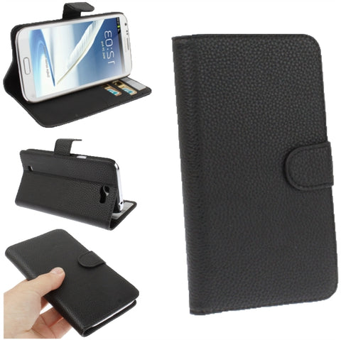 PU Leather Wallet Stand Holder Case For Samsung Galaxy Note 2 II N7100