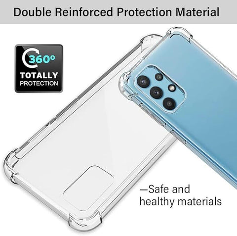 For Samsung Galaxy A32 5G Clear Case ShockProof Thick TPU Silicone Slim Cover