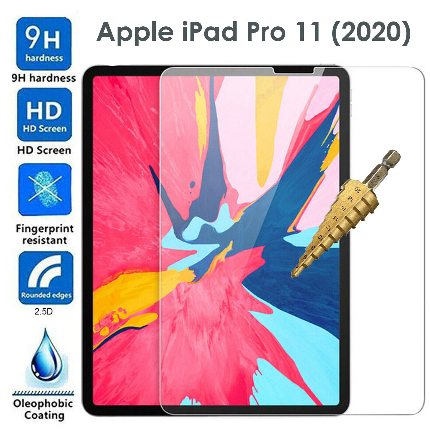 Tempered Glass Cover For Apple iPad Pro 11 2020 (2nd Gen) 9H Genuine Screen Protector