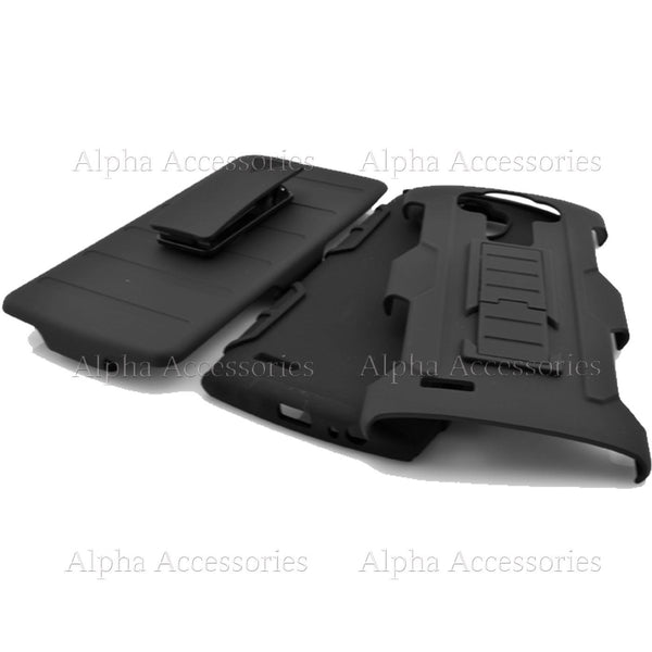 Shock Proof Defender Rugged Heavy Duty Armor Tough Hard Case Cover Wth Belt Clip