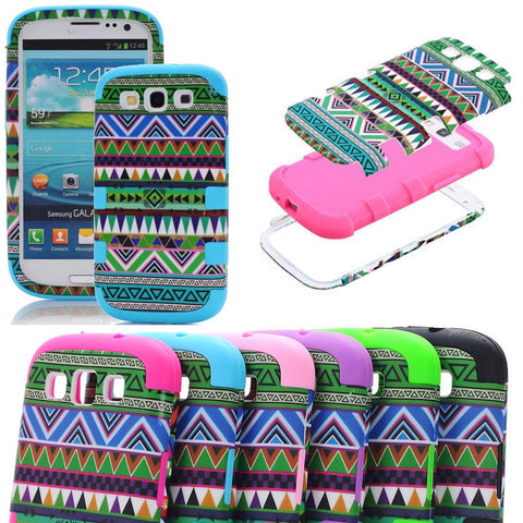 Shockproof Tribal Vintage Aztec Hard Silicon Case Cover for Samsung Galaxy S3 i9300