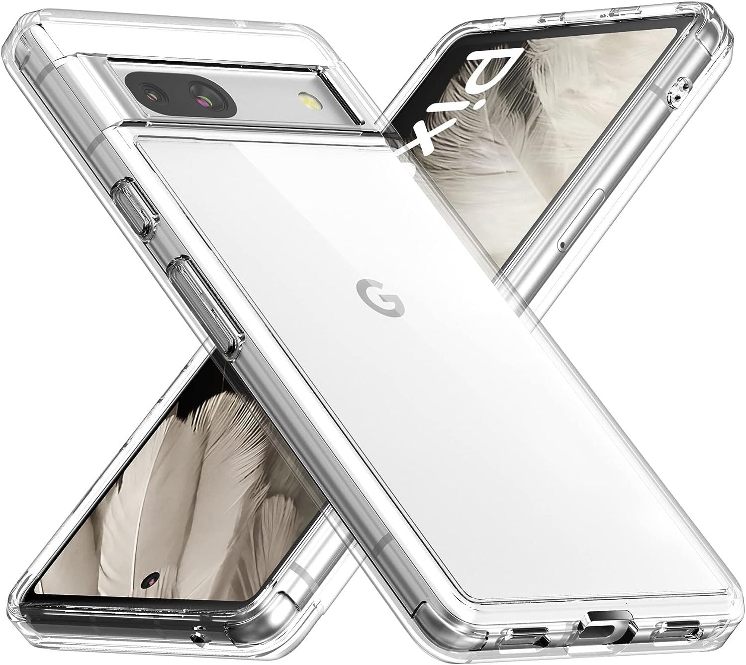 Clear Case For Google Pixel 7A Transparent TPU Soft Silicone Slim Cover-UK