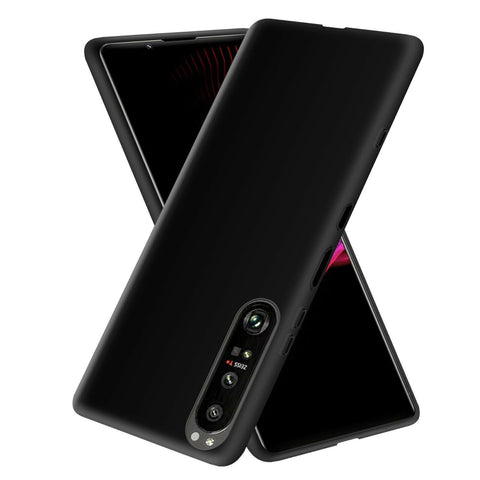 Case For Sony Xperia 5 III IV V Thin Matte TPU Silicone Shockproof Black Cover