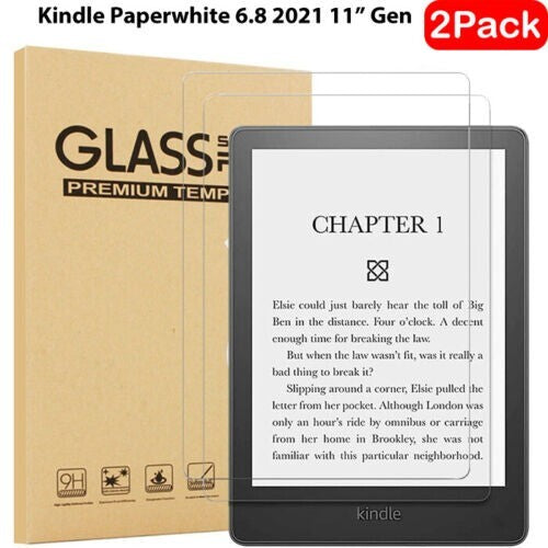 2X Tempered Glass For Kindle Paperwhite 6.8" (11th Gen) 2021 Screen Protector UK