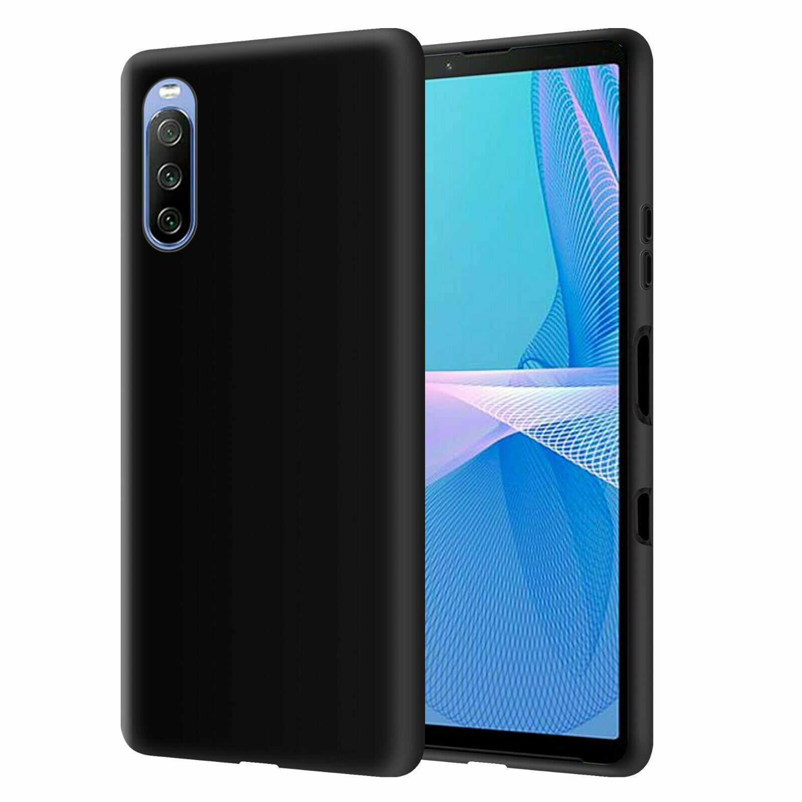 Case For Sony Xperia 10 III IV V Thin Matte TPU Silicone Shockproof Black Cover