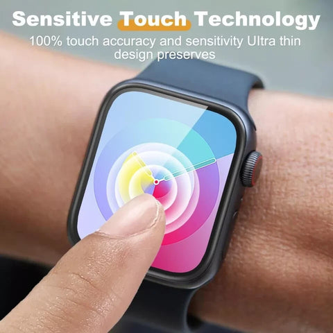 9D Screen Protector For Apple Watch 7 Film Tempered Glass 41mm 45mm