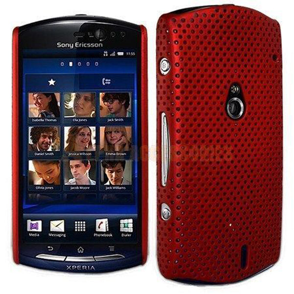 For Sony Ericsson Xperia NEO Hard Back Hybrid Perforated Mesh Net Case Cover UK