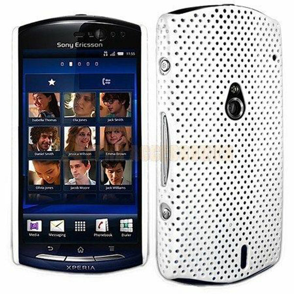 For Sony Ericsson Xperia NEO Hard Back Hybrid Perforated Mesh Net Case Cover UK