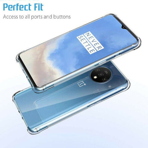 Case For OnePlus 7T Silicone Soft Shockproof Thick TPU Protective Cover- UK