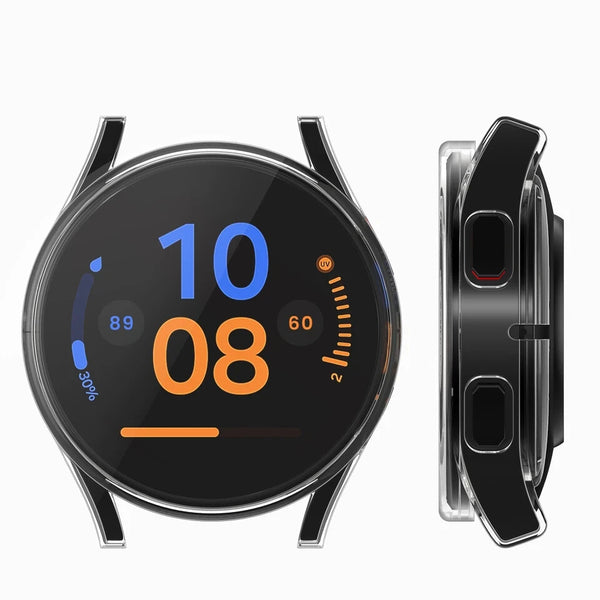 Clear Case For Samsung Galaxy Watch FE 40mm TPU Silicone Screen Protector Cover