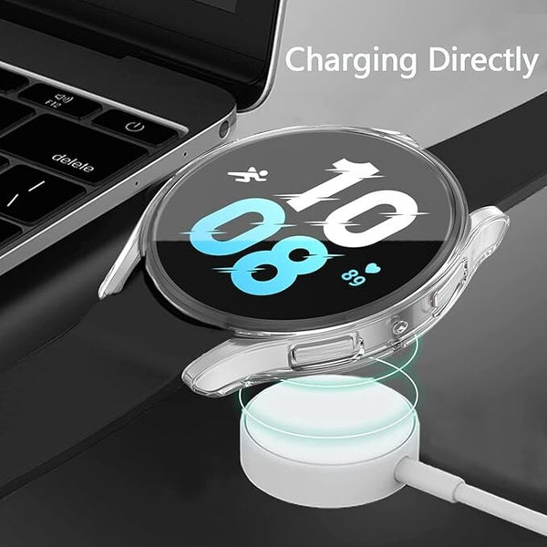 Clear Case For Samsung Galaxy Watch FE 40mm TPU Silicone Screen Protector Cover