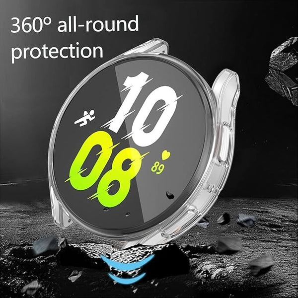 Clear Case For Samsung Galaxy Watch FE 40mm TPU Silicone Screen Protector Cover