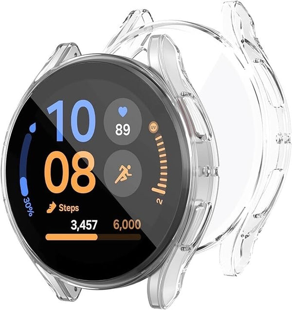 Clear Case For Samsung Galaxy Watch FE 40mm TPU Silicone Screen Protector Cover