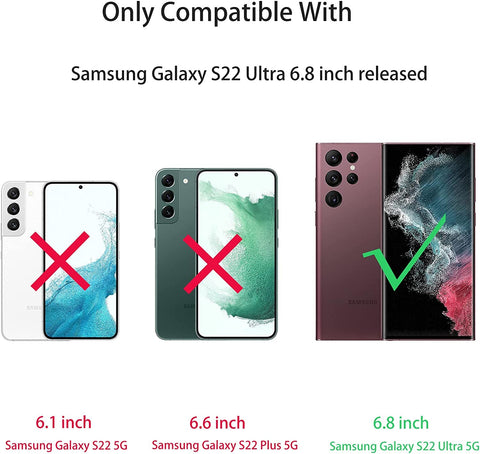 For Samsung Galaxy S22 Ultra Shockproof Case Bumper Soft TPU Clear Slim Cover