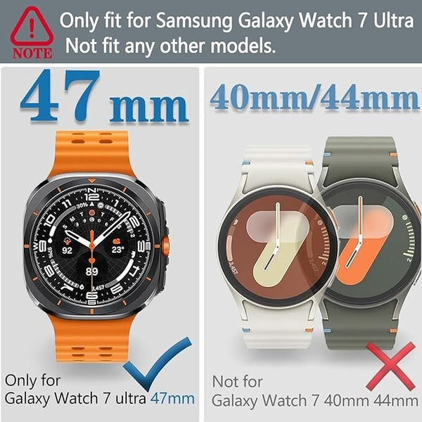 Clear Protective Case For Galaxy Watch Ultra 47mm Soft TPU Silicone Skin Cover