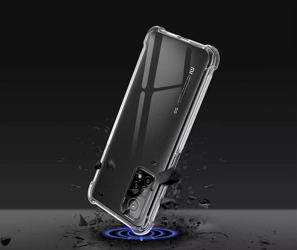 For Xiaomi Mi 10T 5G Case Transparent TPU Gel Clear Shockproof Back Skin Cover