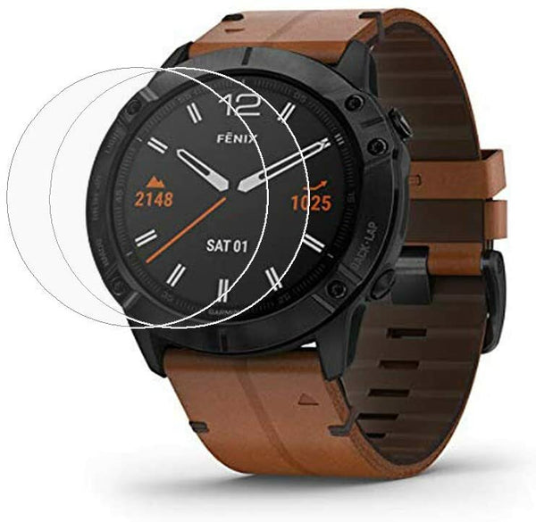 Pack of 2 Tempered Glass Screen Protector For Garmin Fenix 5 6 Pro 6x ProSmart Watch Cover