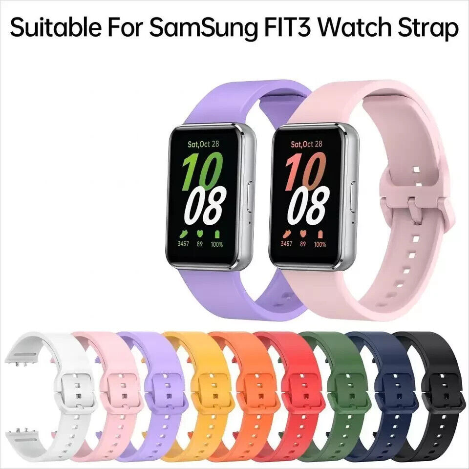 Strap For Samsung Galaxy Watch Fit 3 (SM-R390) Sport Soft Silicone Gel-UK