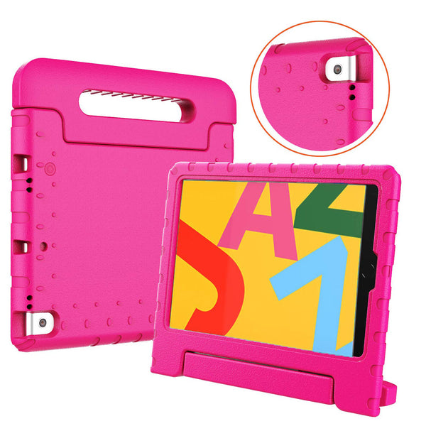 For iPad 2019 7th Gen 10.2 inch Handle Case EVA Foam Kids Shockproof Stand Cover