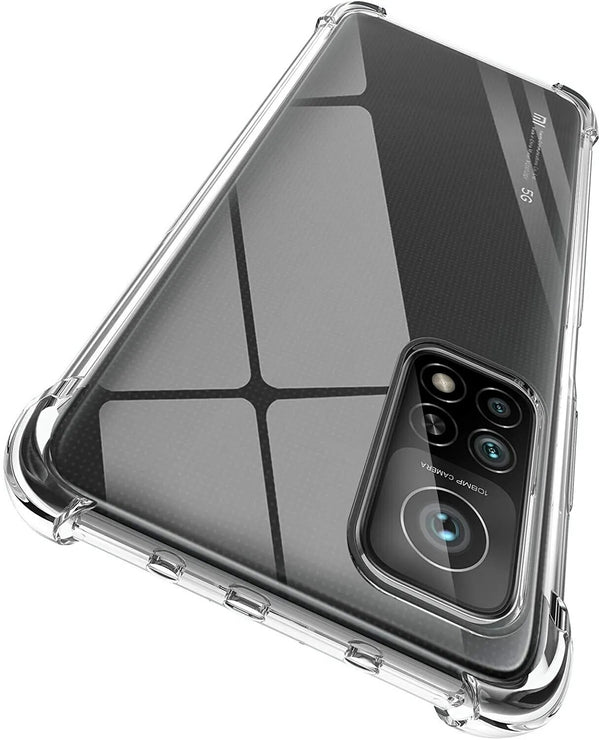 For Xiaomi Mi 10T Pro 5G Case Thick Bumper Clear Shockproof Silicon Back Cover