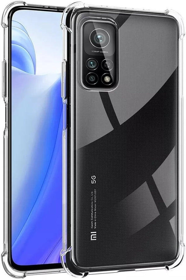 For Xiaomi Mi 10T Pro 5G Case Thick Bumper Clear Shockproof Silicon Back Cover