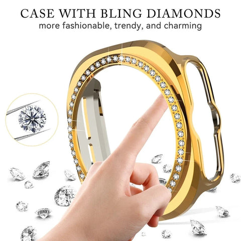 Bling Case For Samsung Galaxy Smart Watch Ultra 47mm Protective Diamond Cover