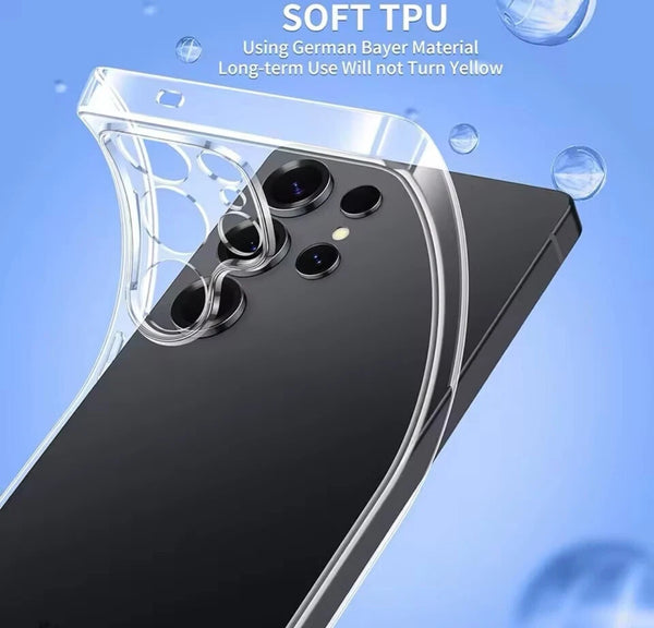 Clear Thin Case For Galaxy S25 Plus Ultra Shockproof Soft TPU Silicone Cover
