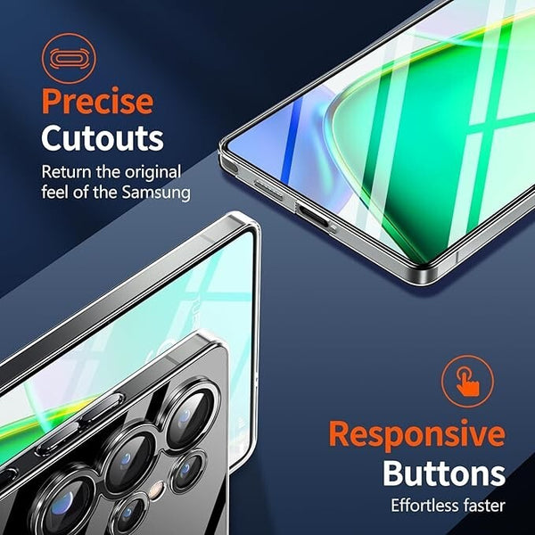 Clear Thin Case For Galaxy S25 Plus Ultra Shockproof Soft TPU Silicone Cover