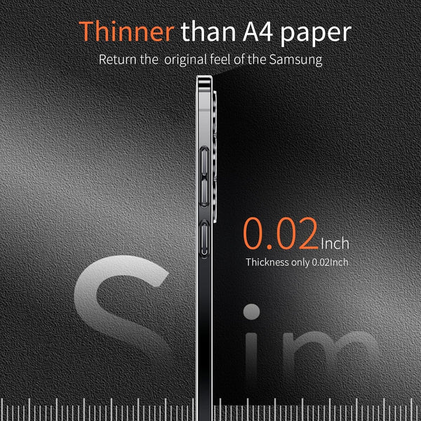 Clear Thin Case For Galaxy S25 Plus Ultra Shockproof Soft TPU Silicone Cover