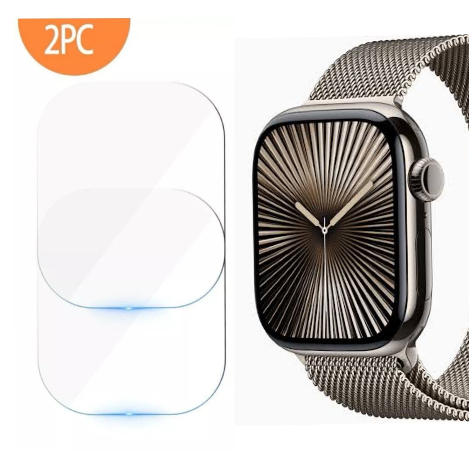 2x Tempered Glass For Apple Watch Series 10 Full Screen Protector 42mm/46mm