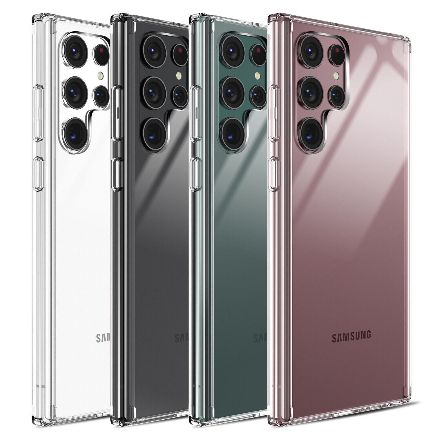 For Samsung Galaxy S22 / S22+ Plus / S22 Ultra Case | Silicone Soft Clear Cover