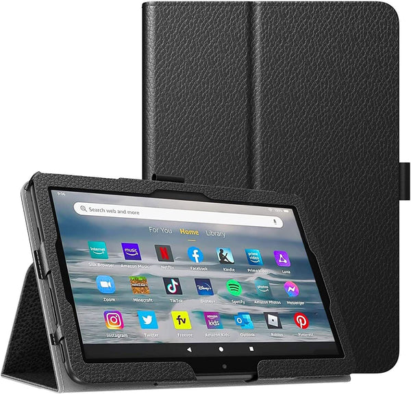 For All-New Kindle Fire 7'' 2022 Case 12th Gen Leather Folio Stand Tablet Cover