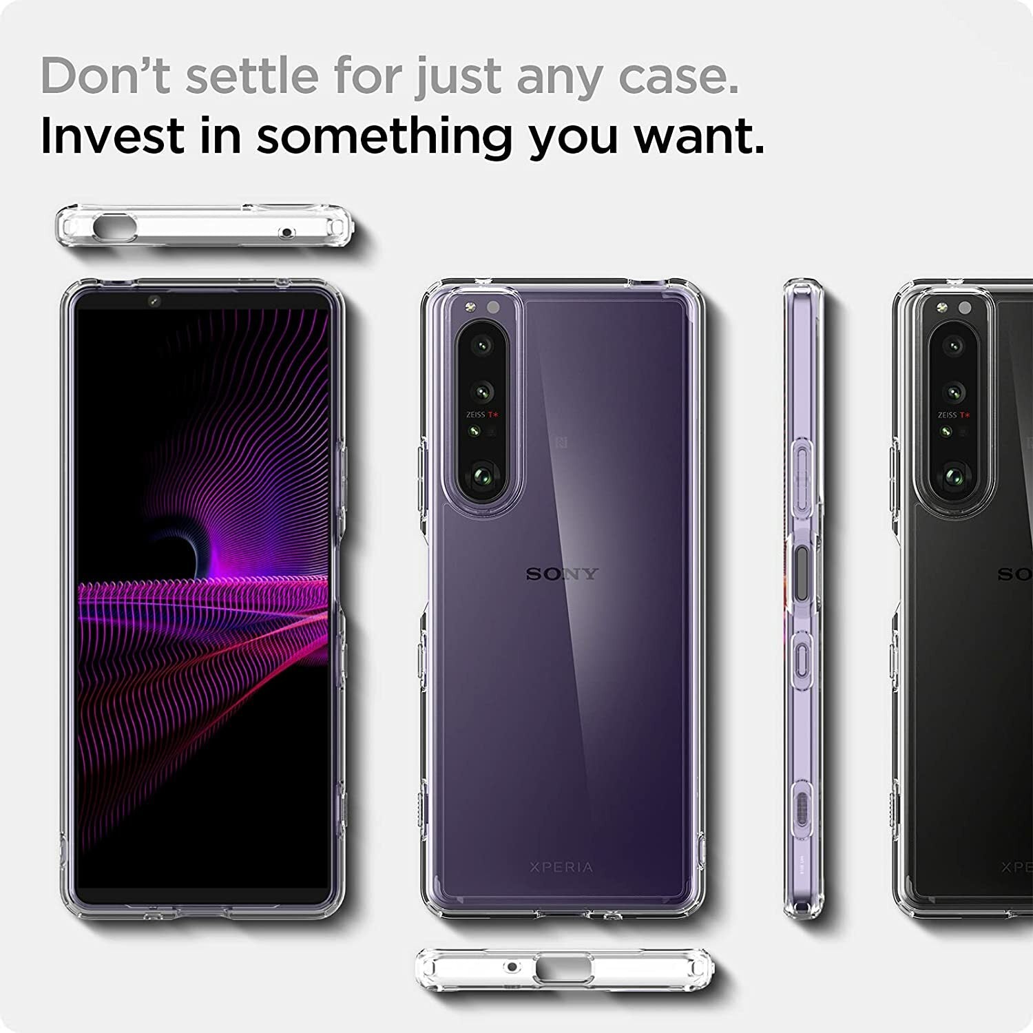 Case For Sony Xperia 1 III Shockproof Soft Silicone Thin TPU Protective Cover UK