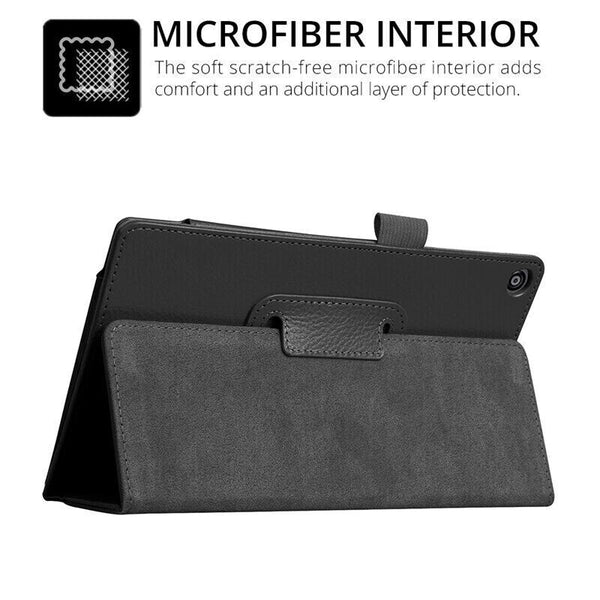 For All-New Kindle Fire 7'' 2022 Case 12th Gen Leather Folio Stand Tablet Cover