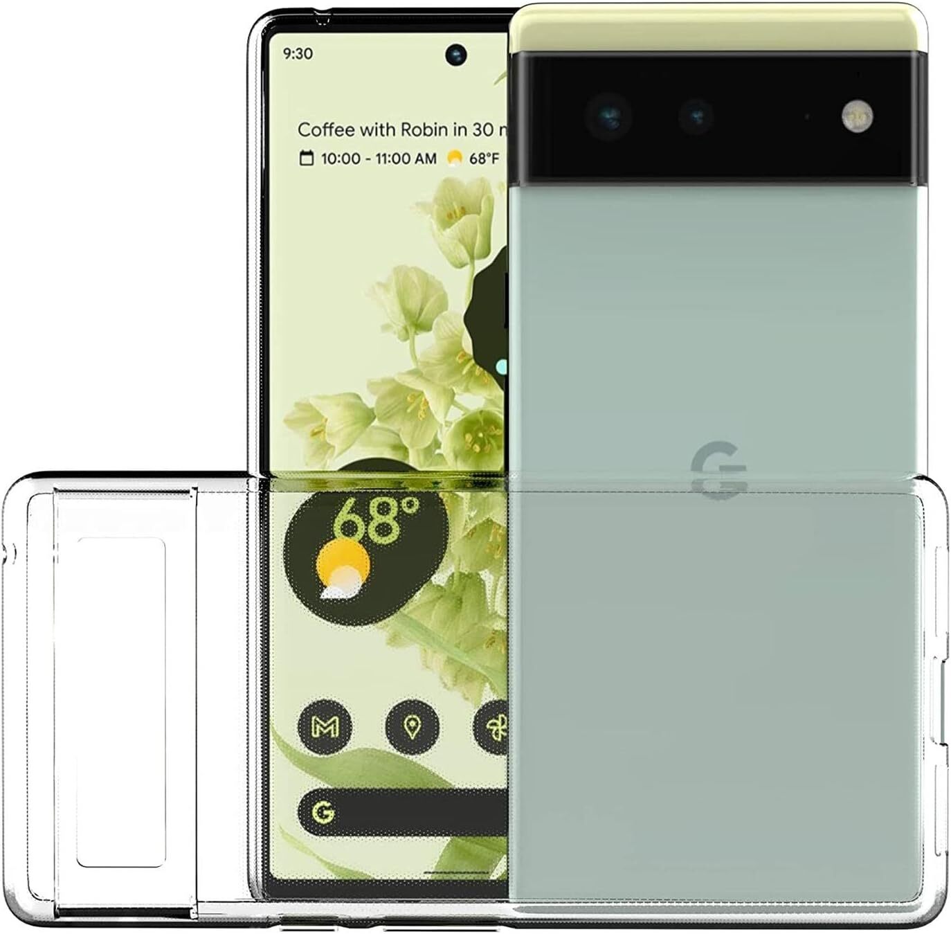 Case For Google Pixel 6 A Transparent TPU Soft Clear Silicone Slim Cover -UK