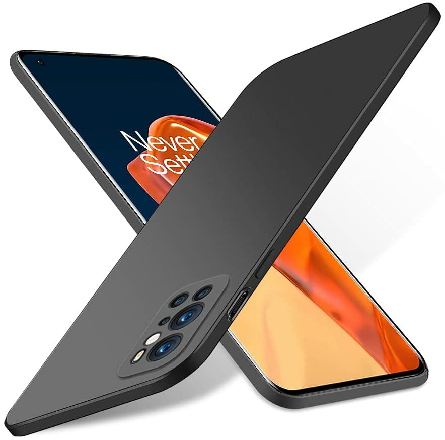 For OnePlus 9 Pro Case Ultra Slim Hard Back Shockproof Slim Matte Black Cover