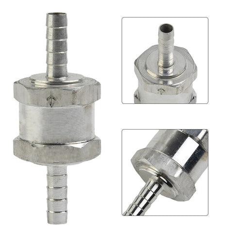 6 8 10 12mm Aluminum One-way Non-return Check Valve Fuel Water Gas Air Vacuum-UK