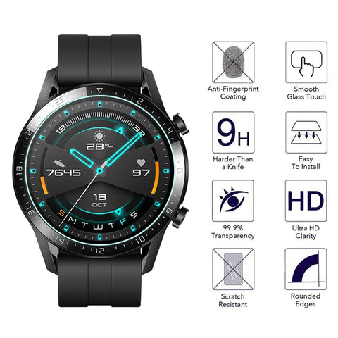 2X Gorilla Tempered Glass Screen Protector For Huawei Watch GT Cover UK