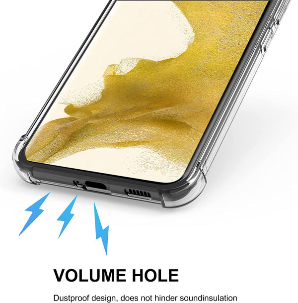 For Samsung Galaxy S22 Plus Shockproof Case Bumper Soft TPU Clear Slim Cover UK