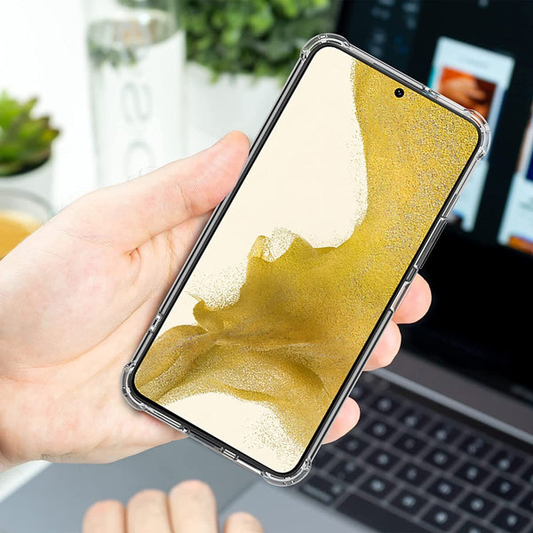 For Samsung Galaxy S22 Plus Shockproof Case Bumper Soft TPU Clear Slim Cover UK