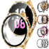For Galaxy Watch FE 7 40mm Bling Glass Screen Protector Diamond Case Cover