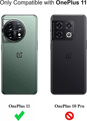 For OnePlus 11 Shockproof Soft Case Ultra Thin Slim Matte TPU Black Phone Cover