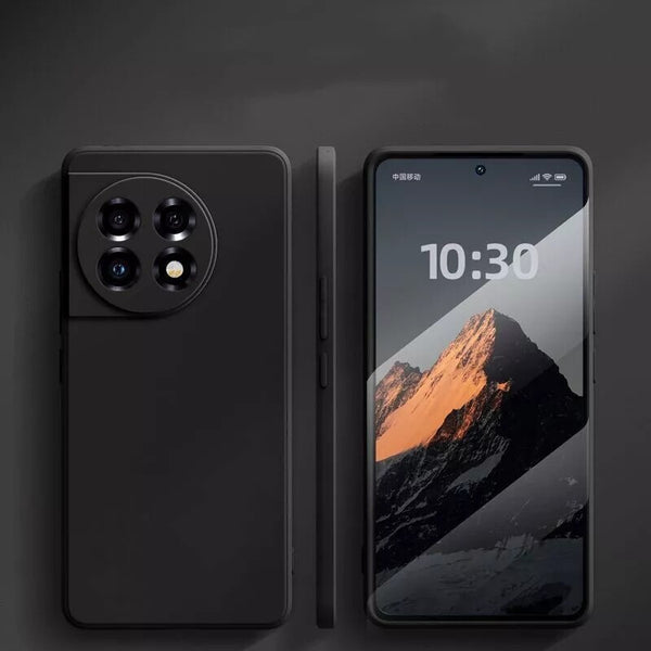 For OnePlus 11 Shockproof Soft Case Ultra Thin Slim Matte TPU Black Phone Cover