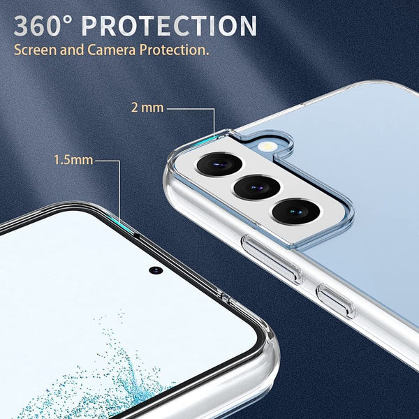 Case For Samsung Galaxy S22 Plus Shockproof Crystal Clear TPU Slim Soft Cover