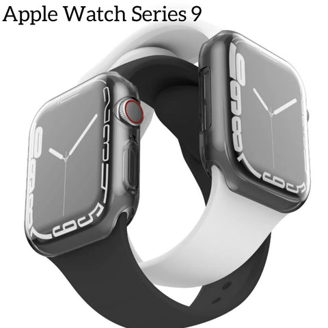 Case for Apple iWatch Series 9 Clear Thin TPU Case Screen Protector Cover - UK