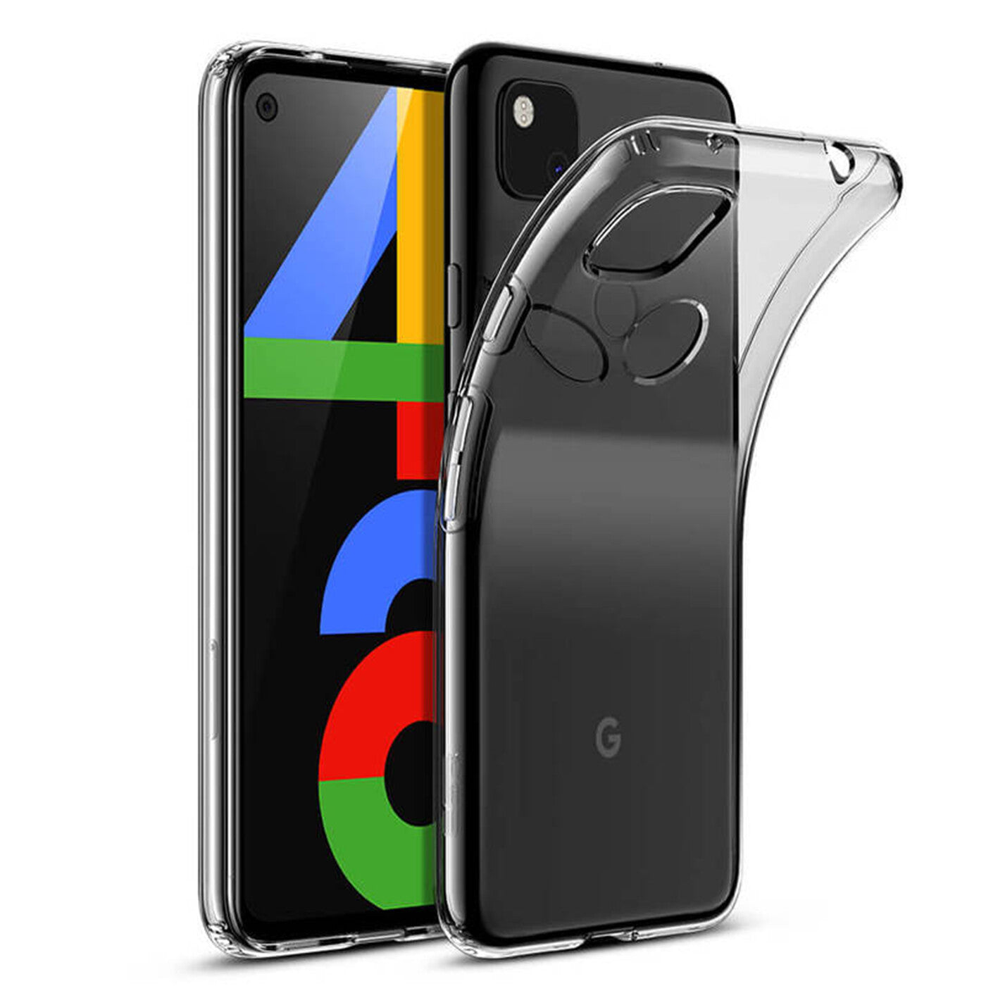 For Google Pixel 4A Case Shockproof Soft Silicone Thin TPU Protective Cover